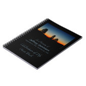 Viering van het boek van Life Guest, Mountain Sunr Notitieboek (Linkerzijde)