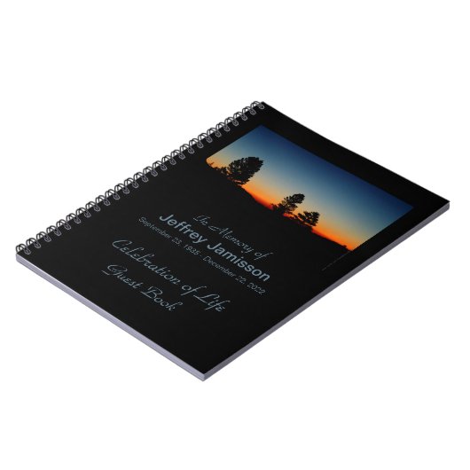 Viering van het boek van Life Guest, Mountain Sunr Notitieboek (Linkerzijde)