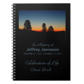 Viering van het boek van Life Guest, Mountain Sunr Notitieboek (Voorkant)