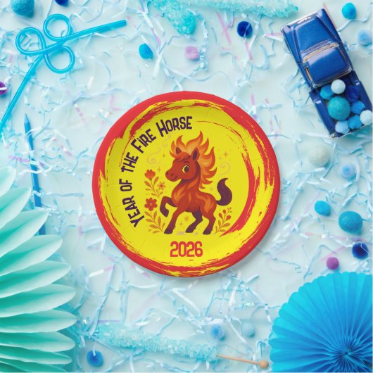 Viering van het Chinees Nieuwjaar Papieren Bordje (Feest)