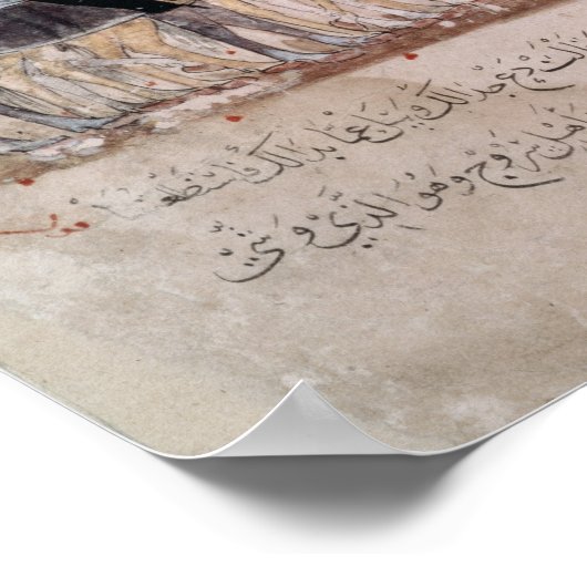 Viering van het einde van de ramadan poster (Hoek)