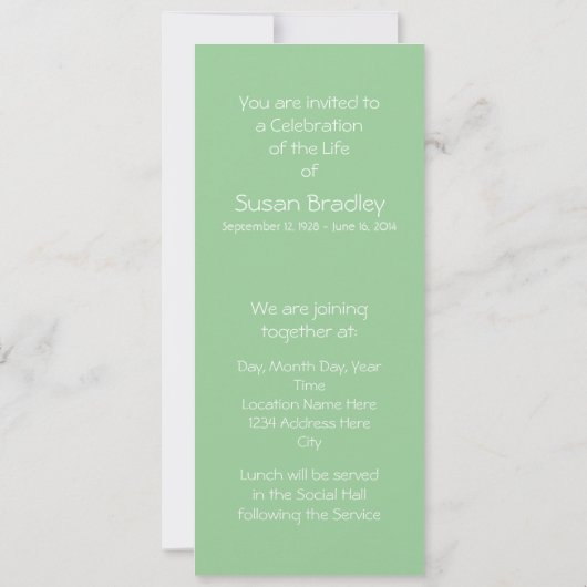 Viering van het Florale landschap Life 2 Kaart (Achterkant)