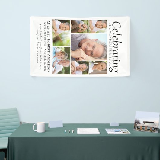 Viering van het fotocollage van Life Spandoek (Beurs)