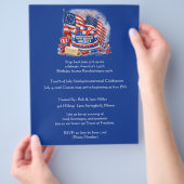 Viering van het halfkwartaalfeest van 4 juli flyer (Hand)