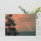 Viering van het herdenkingslicht van het leven op  kaart (Staand voorkant)