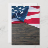 Viering van het herdenkingspatroon van de veteraan kaart (Achterkant)