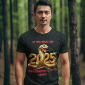 Viering van het jaar van de slang in 2025 t-shirt