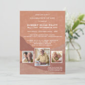 Viering van het landschap van Life Terracotta Boho Kaart (Staand voorkant)