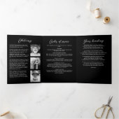 Viering van het leven 10-Photo Collage Modern Drieluik Programma (Binnen)