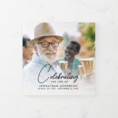 Viering van het leven 18-foto Memorial / begrafeni Drieluik Programma (Cover)