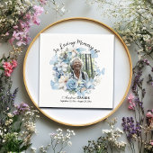 Viering van het leven 1 Foto Garland Blue Floral Servet