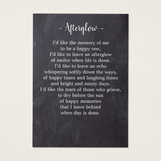 Viering van het leven 3 Foto Begrafenisgebed Kaart (Achterkant)