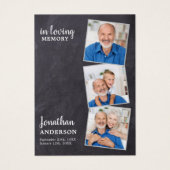 Viering van het leven 3 Foto Begrafenisgebed Kaart (Voorkant)