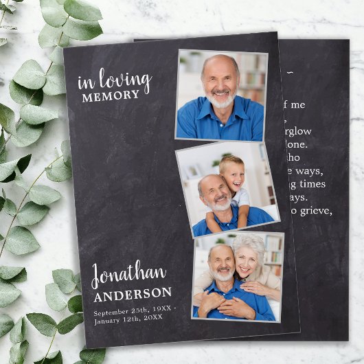 Viering van het leven 3 Foto Begrafenisgebed Kaart