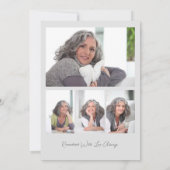 Viering van het leven 4 Foto Yellow Rose begrafeni Kaart (Achterkant)