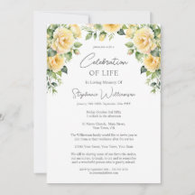 Viering van het leven 4 Foto Yellow Rose begrafeni