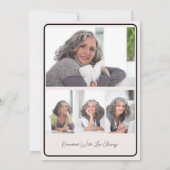 Viering van het leven 6 Foto Begrafenisdienst Kaart (Achterkant)