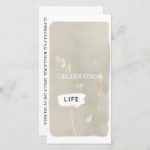 Viering van het leven Aanraken Handgemaakte Begraf (Voorkant / Achterkant)