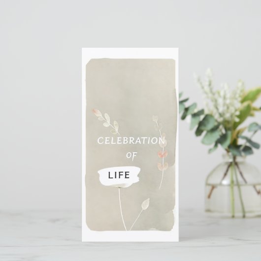 Viering van het leven Aanraken Handgemaakte Begraf (Staand voorkant)