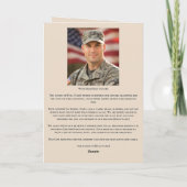 Viering van het leven Amerikaanse vlag militaire b Programma (Achterkant)