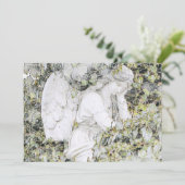 Viering van het leven - Angel in de tuin Kaart (Staand voorkant)