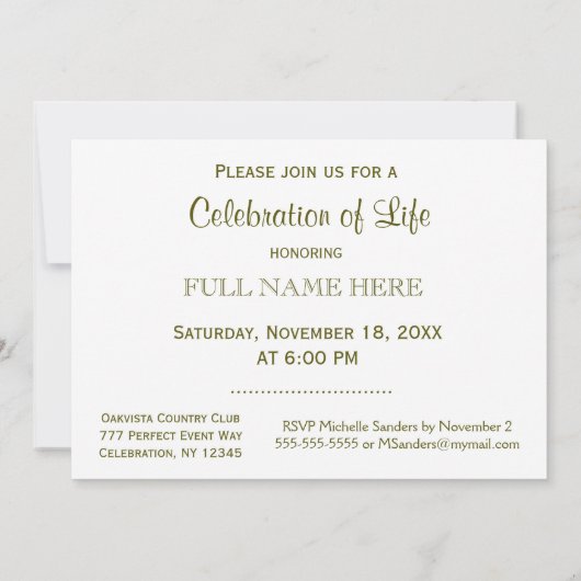 Viering van het leven - Angel in de tuin Kaart (Achterkant)