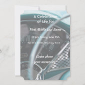 Viering van het leven Antiek auto's auto's Kaart (Achterkant)