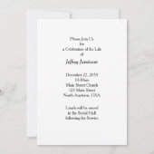 Viering van het leven, Aspen Bomen Zwart en Wit Kaart (Achterkant)