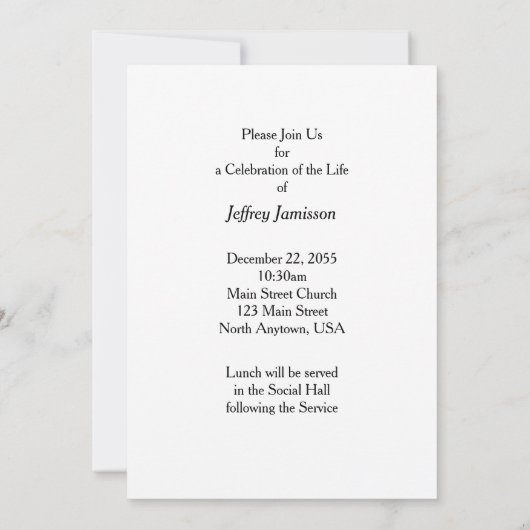 Viering van het leven, Aspen Bomen Zwart en Wit Kaart (Achterkant)