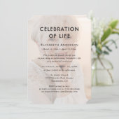 Viering van het leven Begrafenis Bloemenfoto Kaart (Staand voorkant)