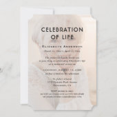 Viering van het leven Begrafenis Bloemenfoto Kaart (Voorkant)