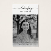 Viering van het leven Begrafenis Foto Gebed Kaart (Voorkant)