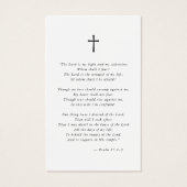 Viering van het leven Begrafenis Foto Gebed Kaart (Achterkant)