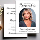 Viering van het leven begrafenis herdenking kaart