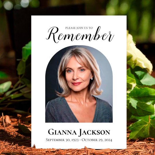 Viering van het leven begrafenis herdenking kaart