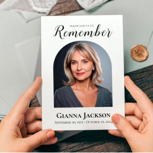 Viering van het leven begrafenis herdenking kaart