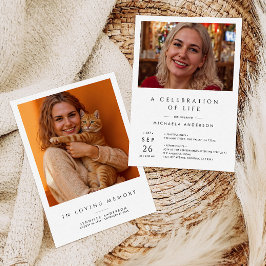 Viering van het leven / begrafenis / Memorial 2-Fo Kaart