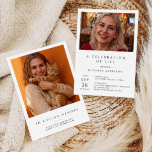 Viering van het leven / begrafenis / Memorial 2-Fo Kaart