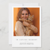 Viering van het leven / begrafenis / Memorial 2-Fo Kaart (Achterkant)