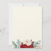 Viering van het leven begrafenis Memorial rode roz Kaart (Achterkant)