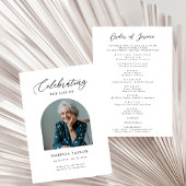 Viering van het leven begrafenis Orde van de Diens Programmakaart