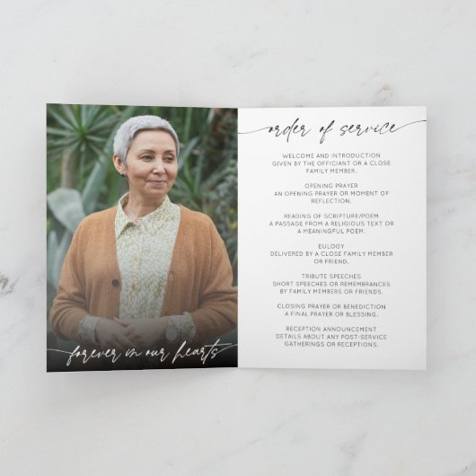 Viering van het leven begrafenis orde van dienst programma (Binnen)