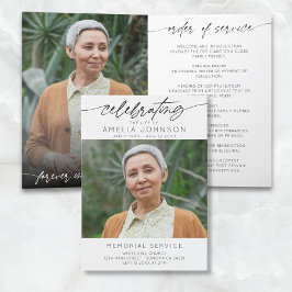 Viering van het leven begrafenis orde van dienst programma