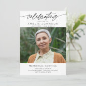 Viering van het leven begrafenis orde van dienst programmakaart (Staand voorkant)