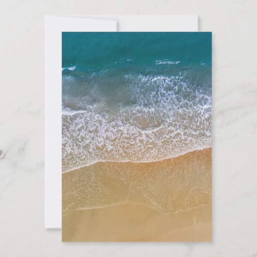 Viering van het leven | Begrafenis strand oceaan Kaart (Achterkant)