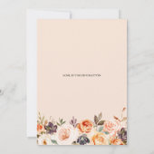 Viering van het leven begrafenis Terracotta Floral Kaart (Achterkant)