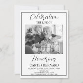 viering van het leven begrafenisfoto gedenkteken kaart (Voorkant)