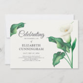 Viering van het leven Bloemen Botanicals Kaart (Voorkant)