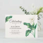 Viering van het leven Bloemen Botanicals Kaart (Staand voorkant)