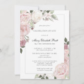 Viering van het leven Blush roze roze roze kalm Kaart (Voorkant)